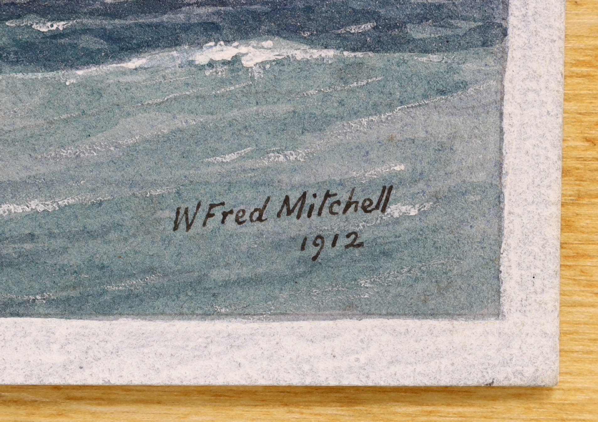 William Frederick Mitchell (1845-1914), two watercolours, HMS Medina, Royal Yacht and HMS Victory, signed and dated 1912/1916, 17 x 26cm and 26 x 18cm, unframed